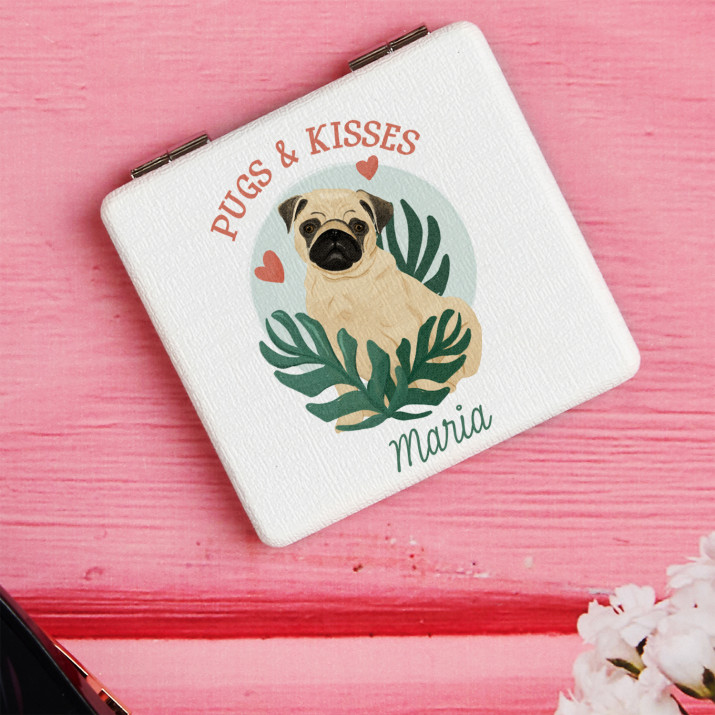 Pugs & Kisses - Lusterko kieszonkowe