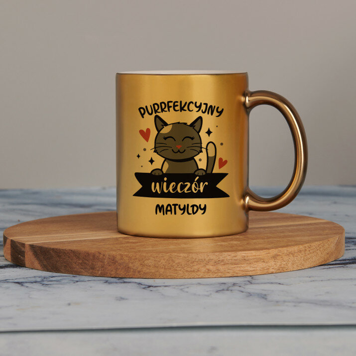 Purrfekcyjny wieczór - Złoty kubek