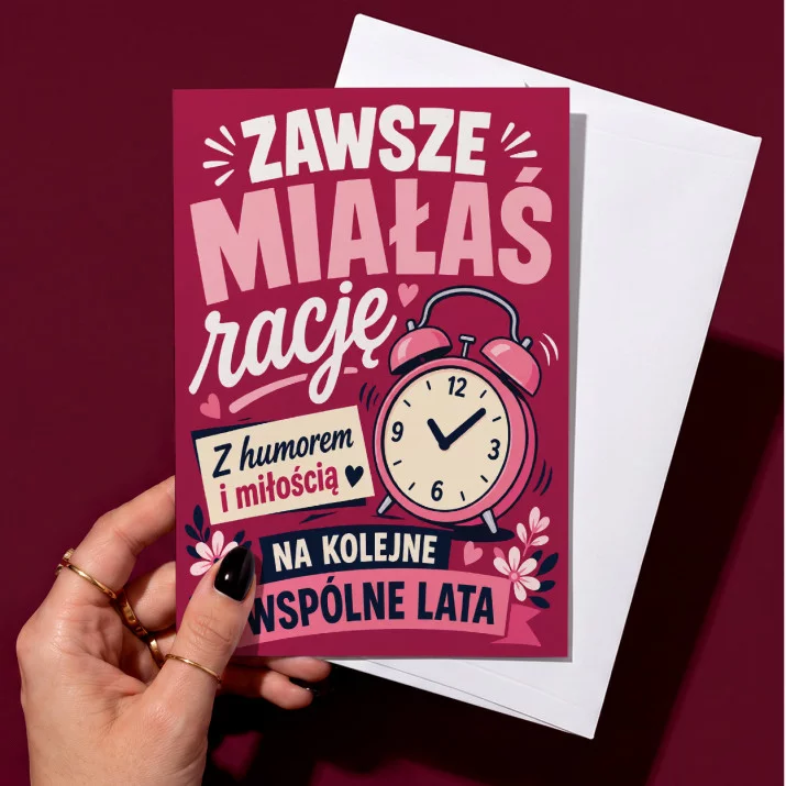 Kartka z Życzeniami Na 40 Rocznicę Ślubu Dla Kobiety: Humor Małżeński Kartka z Życzeniami Na 40 Rocznicę Ślubu Dla Kobiety: Humor Małżeński