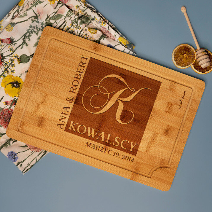 Rodzina - deska do krojenia z grawerem Rodzina - deska do krojenia z grawerem