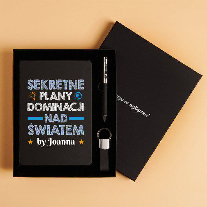 Sekretne plany dominacji - Zestaw z notatnikiem