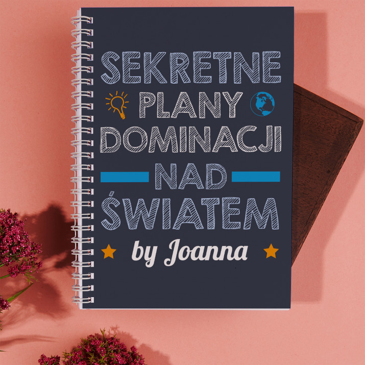 Sekretne plany dominacji - Zeszyt na spirali A5