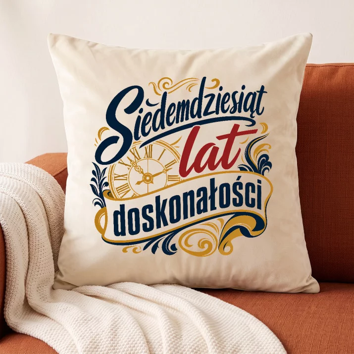 Poduszka Dekoracyjna Dla 70 Latka Prezent Na 70 Urodziny Dla Mężczyzny: Jubileuszowa Elegancja Poduszka Dekoracyjna Dla 70 Latka Prezent Na 70 Urodziny Dla Mężczyzny: Jubileuszowa Elegancja