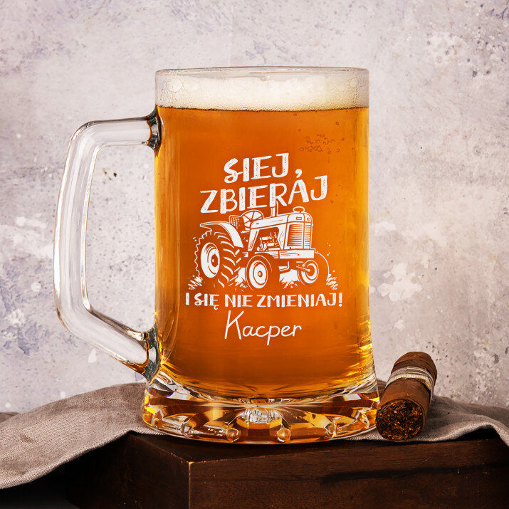 Siej, zbieraj i się nie zmieniaj - Personalizowany Kufel