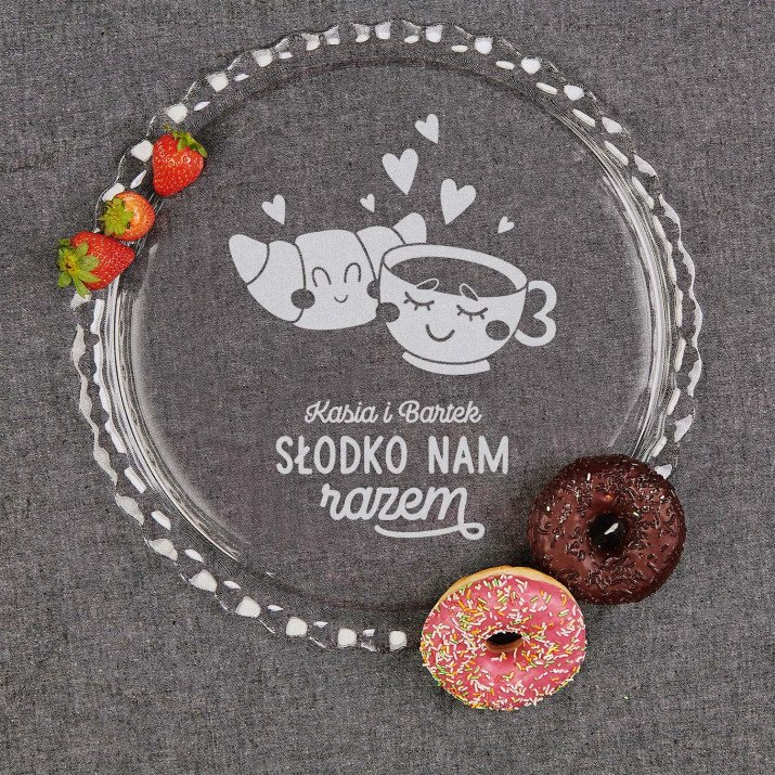 Słodko nam razem - Płaska patera na ciasto