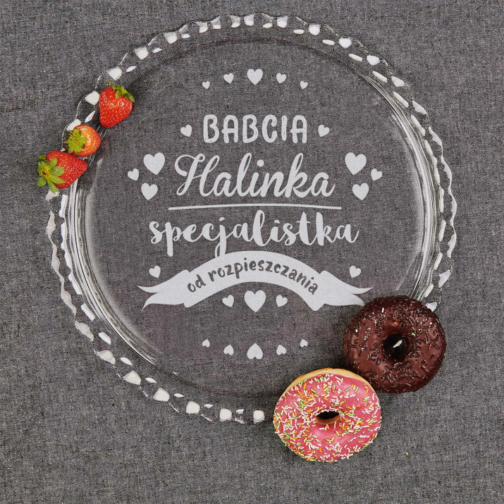Specjalistka od rozpieszczania - Płaska patera na ciasto Specjalistka od rozpieszczania - Płaska patera na ciasto