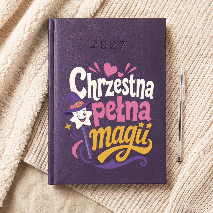 Kalendarz Książkowy A5 2027 Dla Chrzestnej Prezent Dla Kobiety: Magiczna Opiekunka