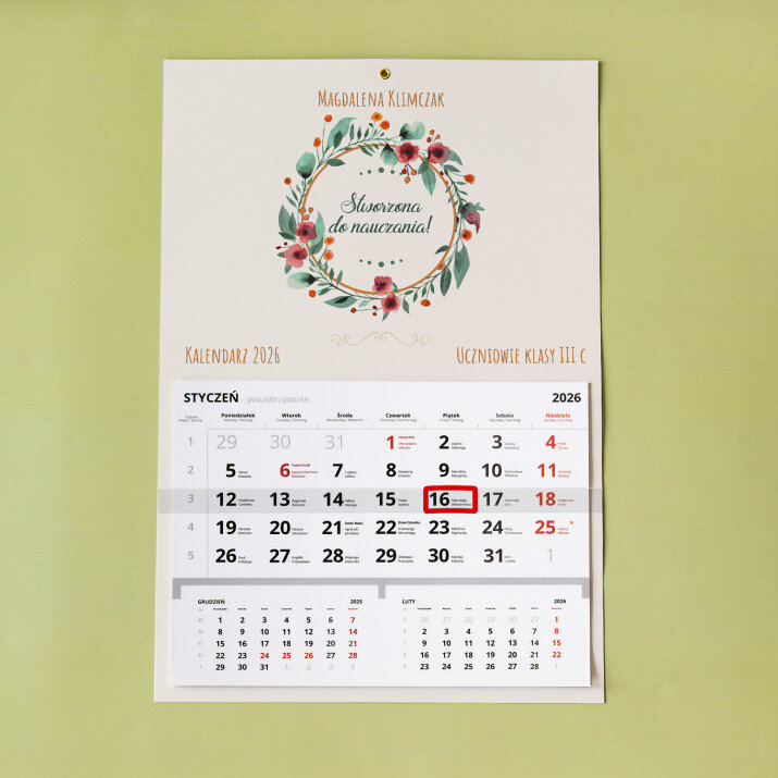 Stworzona do nauczania - Kalendarz jednodzielny