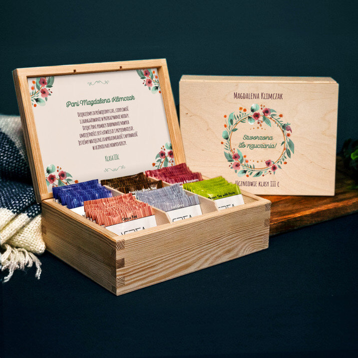 Stworzona do nauczania - Zestaw herbat w pudełku Stworzona do nauczania - Zestaw herbat w pudełku