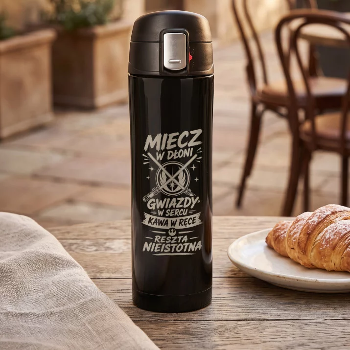 Kubek Termiczny 440ml Dla Fana Star Wars Prezent: Miecz W Dłoni