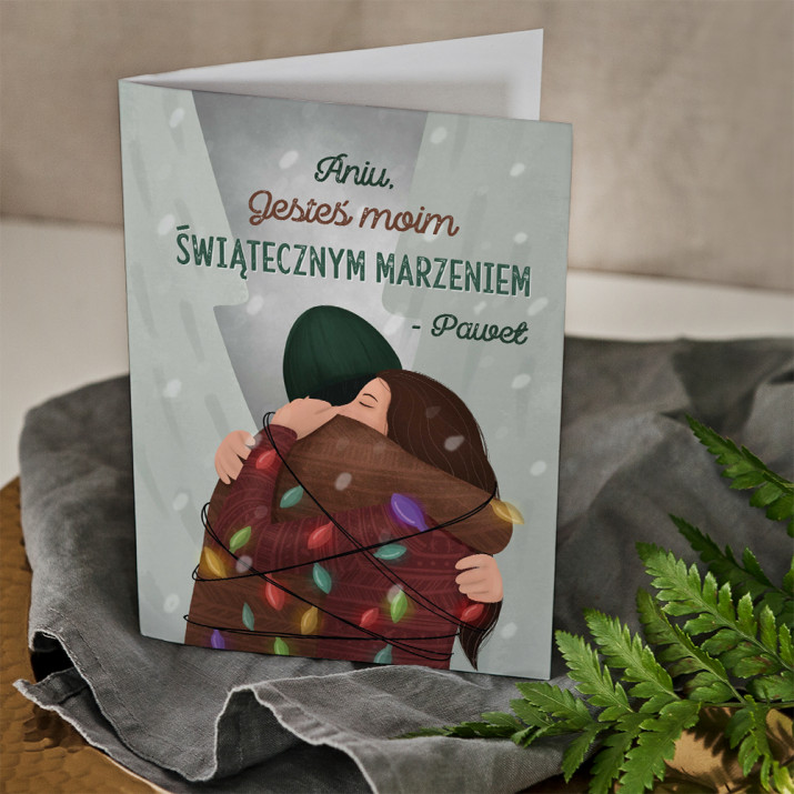 Świąteczne marzenie - kartka z życzeniami
