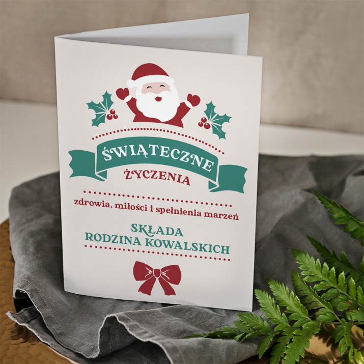 Świąteczne życzenia - kartka z życzeniami