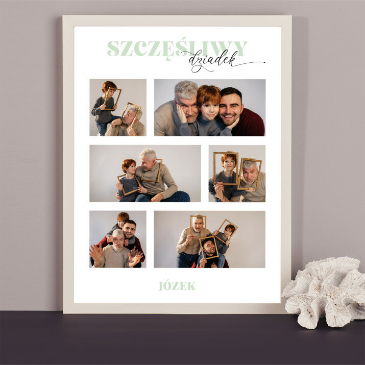 Szczęśliwy dziadek - Kolaż ze zdjęć Szczęśliwy dziadek - Kolaż ze zdjęć