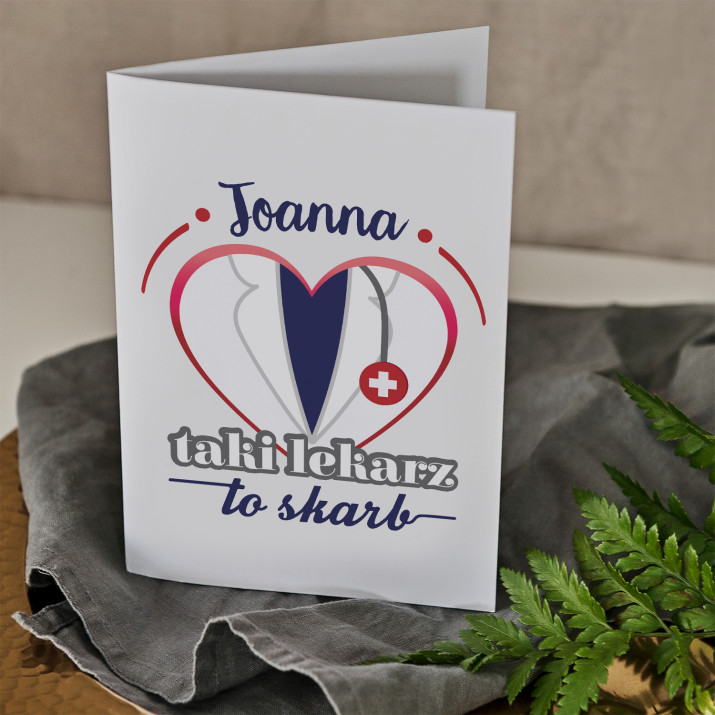 Taki lekarz to skarb - kartka z życzeniami