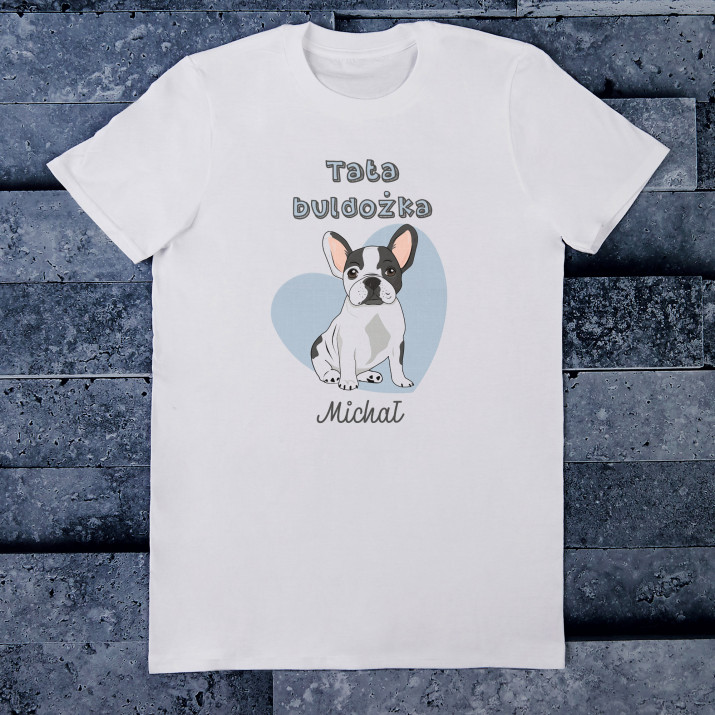 Tata buldożka - Koszulka męska z nadrukiem