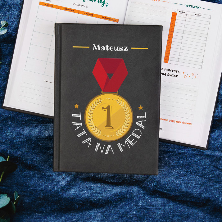 Tata na medal - Planer Książkowy A5 Tata na medal - Planer Książkowy A5