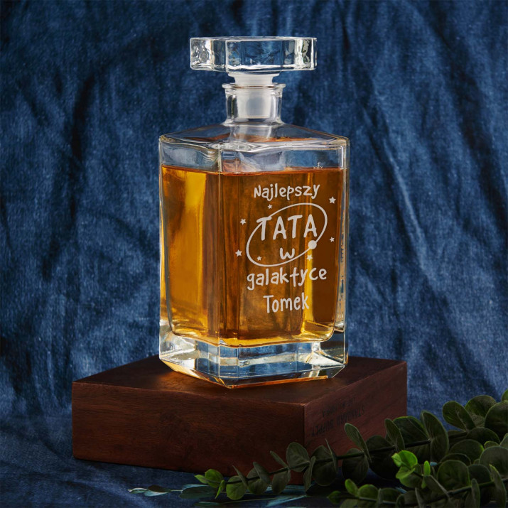 Tata w galaktyce - Grawerowana karafka do whisky 0,7l