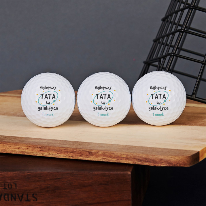 Tata w galaktyce - Personalizowane piłeczki golfowe Tata w galaktyce - Personalizowane piłeczki golfowe