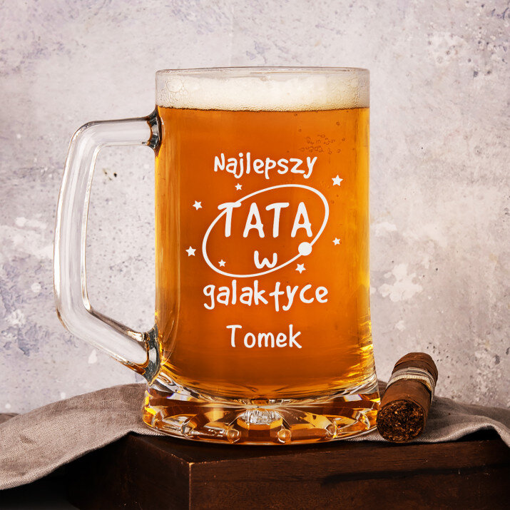 Tata w galaktyce - Personalizowany Kufel