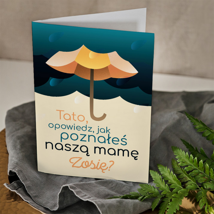 Tato, jak poznałeś naszą mamę - kartka z życzeniami