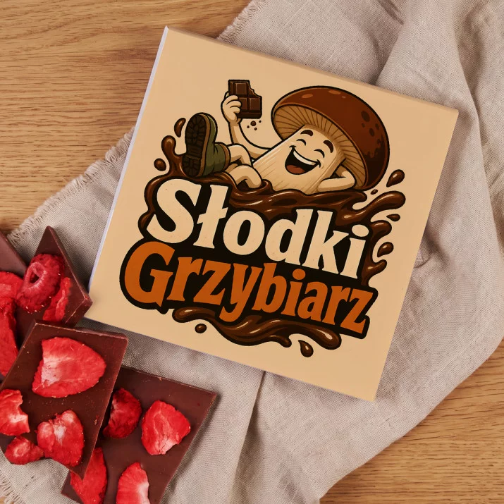Czekolada Z Truskawkami Dla Grzybiarza Prezent Dla Mężczyzny: Leśna Słodycz