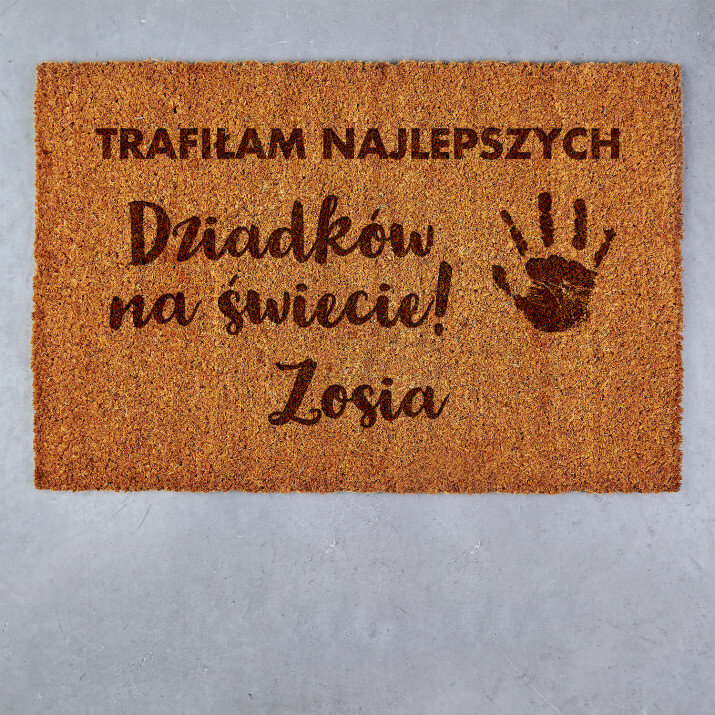 trafiłam najlepszych dziadków - Wycieraczka Kokosowa trafiłam najlepszych dziadków - Wycieraczka Kokosowa