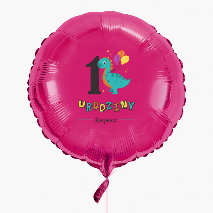 Urodziny dinozaur - Balon z helem - Koło