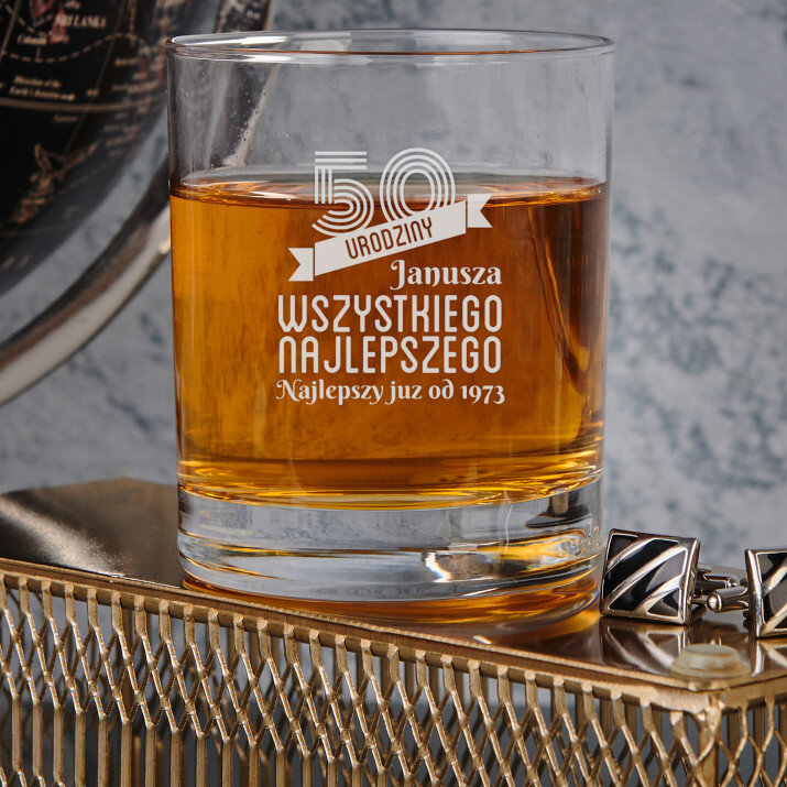 Urodziny wszystkiego najlepszego - Szklanka do whisky