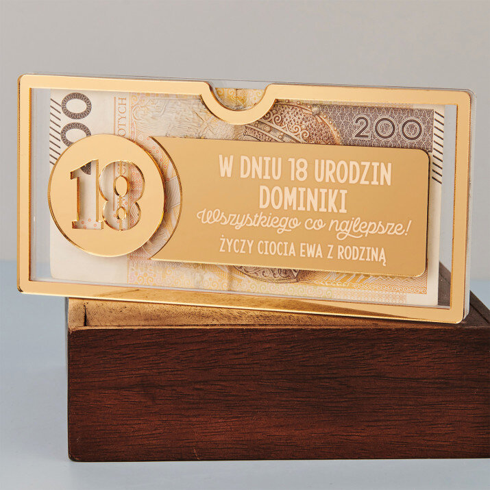 W dniu urodzin wszystkiego co najlepsze - Akrylowa koperta na pieniądze 18