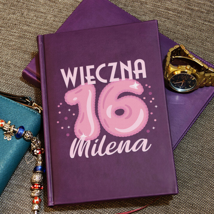 Wieczna 16 - notatnik A5 z nadrukiem Wieczna 16 - notatnik A5 z nadrukiem