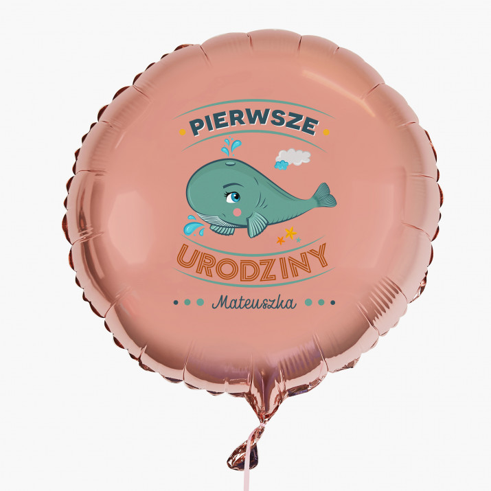 Wieloryb - Balon z helem - Koło