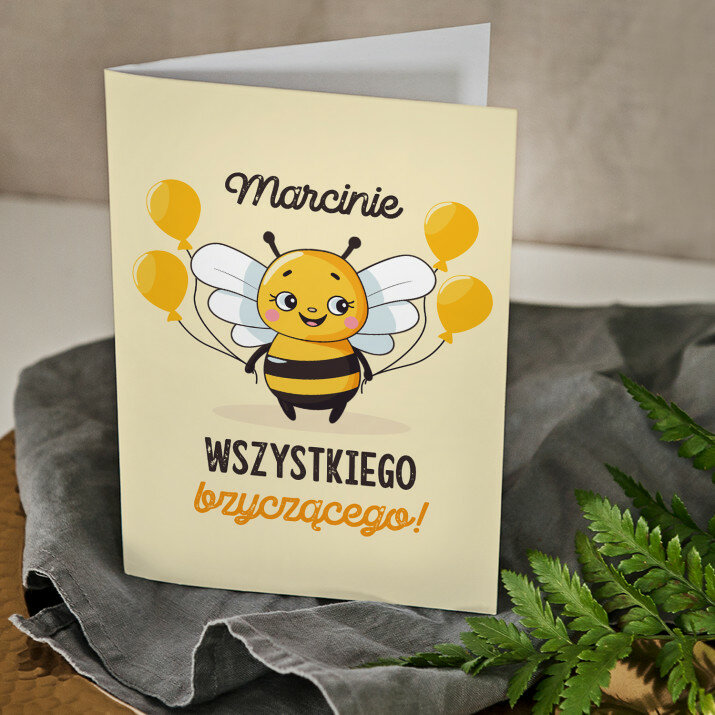 Wszystkiego bzyczącego - kartka z życzeniami