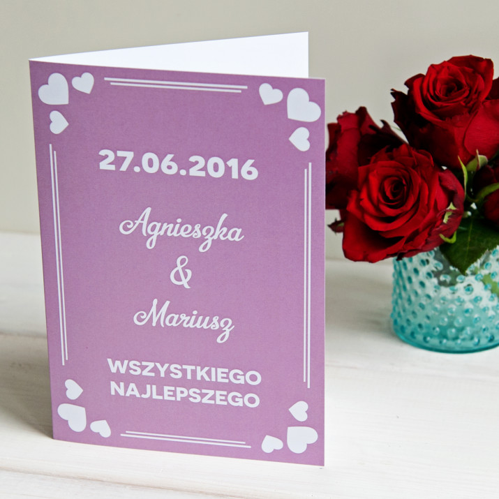 Wszystkiego najlepszego LOVE - kartka z życzeniami