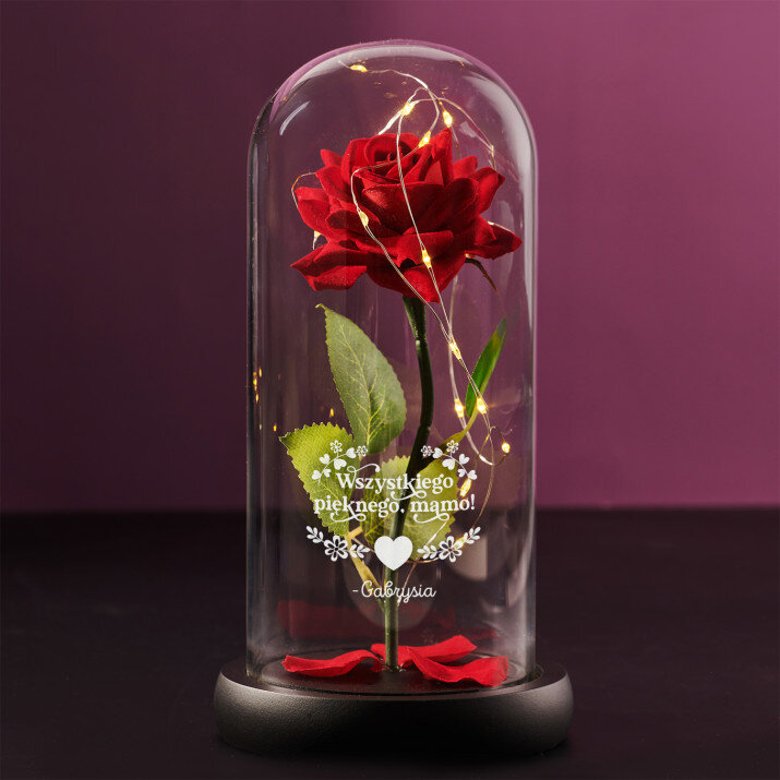 Wszystkiego pięknego, mamo - Wieczna róża w szkle Wszystkiego pięknego, mamo - Wieczna róża w szkle
