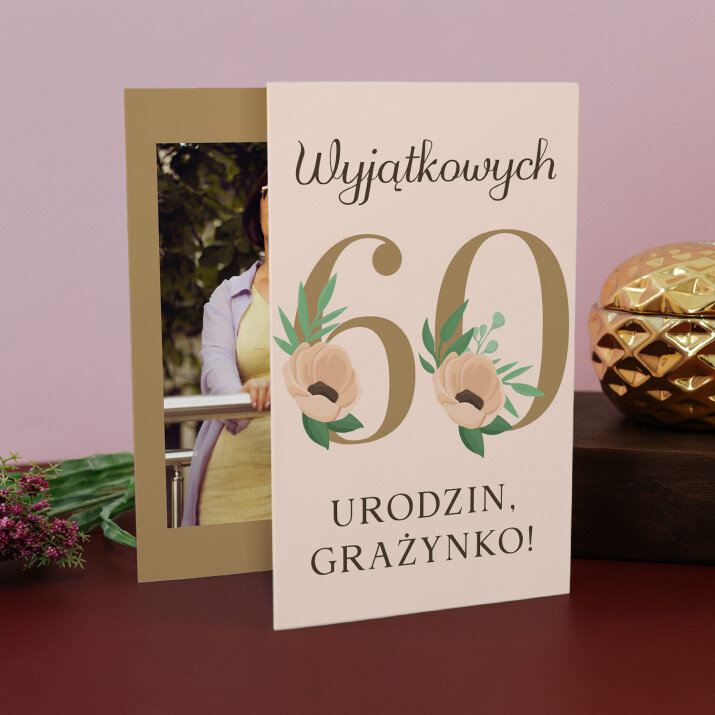 wyjątkowych 60 urodzin kwiaty - Harmonijka ze zdjęć wyjątkowych 60 urodzin kwiaty - Harmonijka ze zdjęć