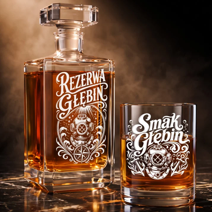 Zestaw Do Whisky Dla Nurka Prezent Dla Mężczyzny: Rezerwa Głębin Zestaw Do Whisky Dla Nurka Prezent Dla Mężczyzny: Rezerwa Głębin