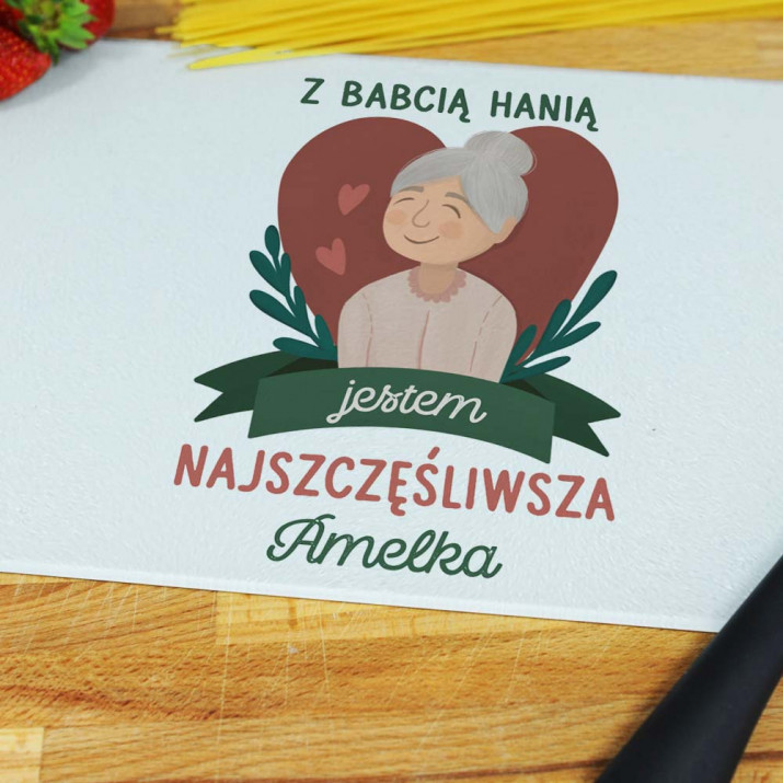 Z babcią - deska do krojenia