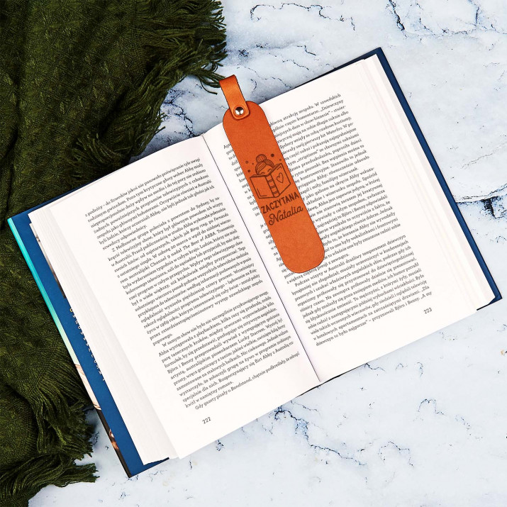 Zaczytana - Skórzana zakładka do książki Zaczytana - Skórzana zakładka do książki