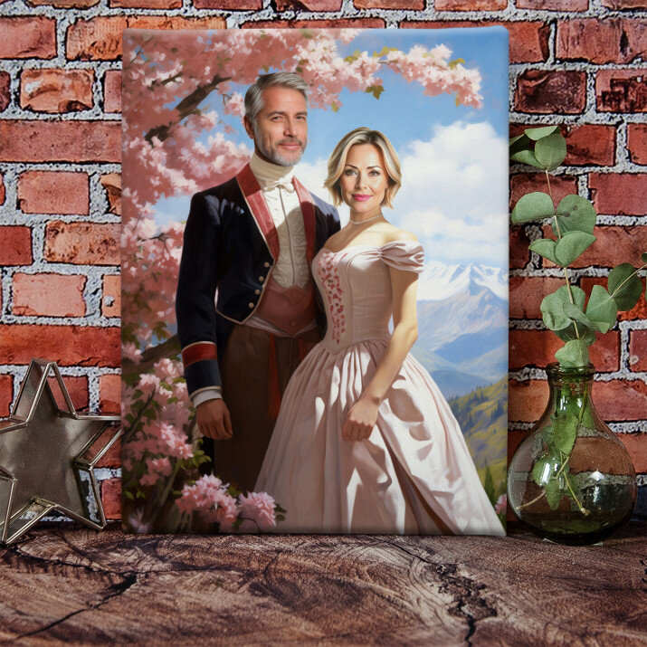 Zakochana para królewska - Królewski portret