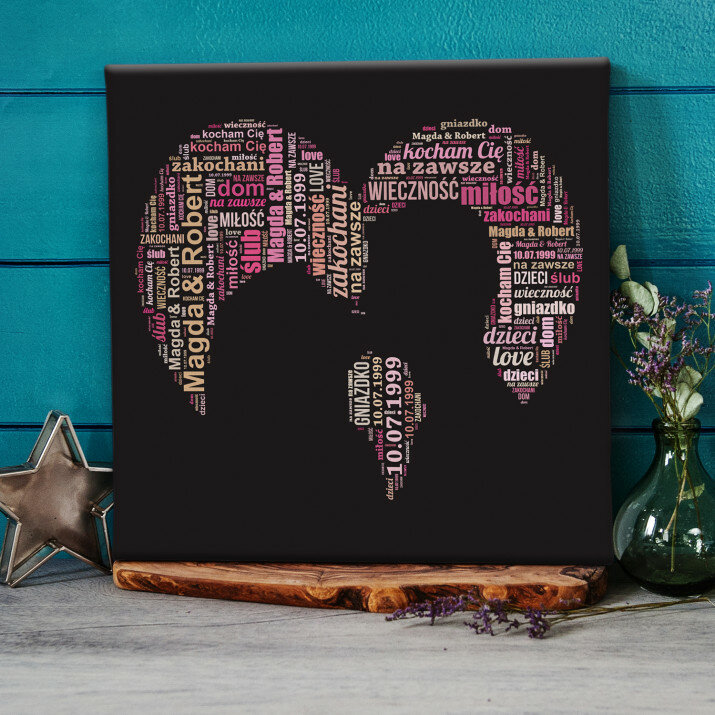 Zakochana para - obraz z Twoich słów