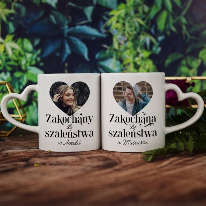 Zakochani do szaleństwa - Kubki dla par