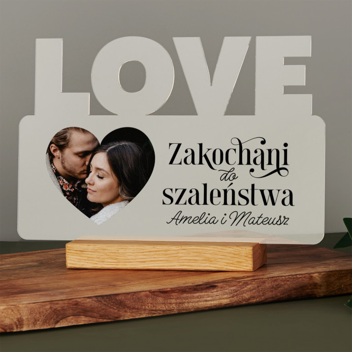 Zakochani do szaleństwa - Wydruk na szkle akrylowym love