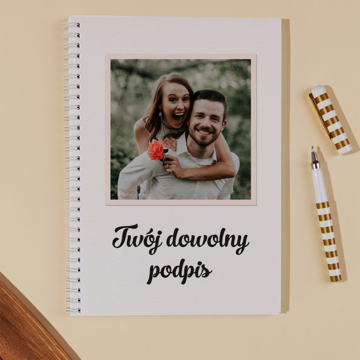 Zdjęcie i podpis - Przepiśnik na spirali B5