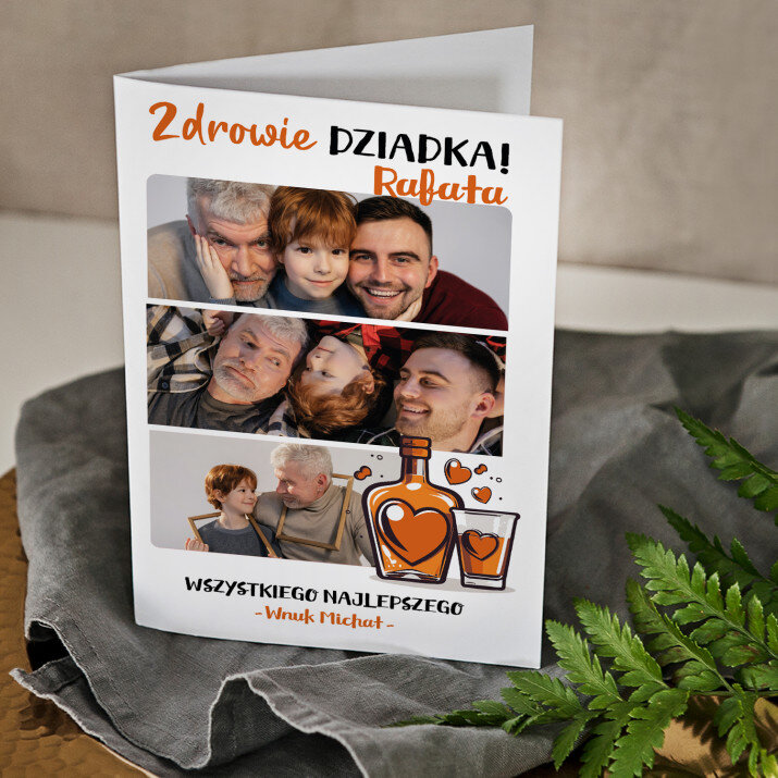 Zdrowie dziadka - kartka z życzeniami