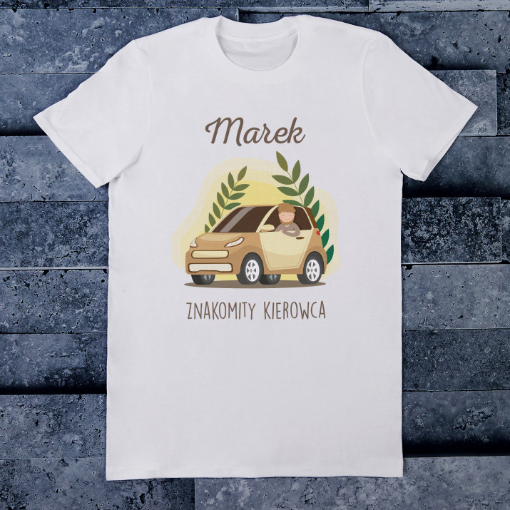 Znakomity kierowca - Koszulka męska z nadrukiem