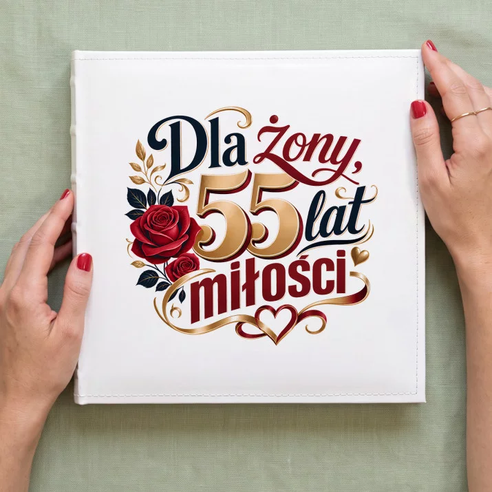 Album Na Zdjęcia Tradycyjny Na 55 Rocznicę Ślubu Prezent Na Walentynki Dla Kobiety: Perłowe Wspomnienia Album Na Zdjęcia Tradycyjny Na 55 Rocznicę Ślubu Prezent Na Walentynki Dla Kobiety: Perłowe Wspomnienia