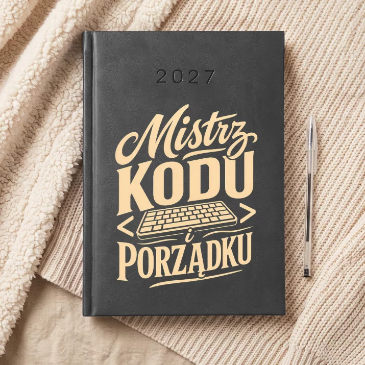 Kalendarz Książkowy A5 2027 Dla Informatyka Prezent Dla Mężczyzny: Koderski Porządek