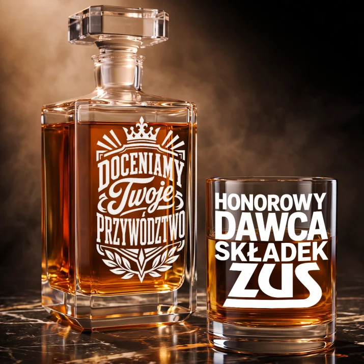 Zestaw Do Whisky Dla Szefa Prezent Dla Mężczyzny: Doceniamy Twoje Przywództwo