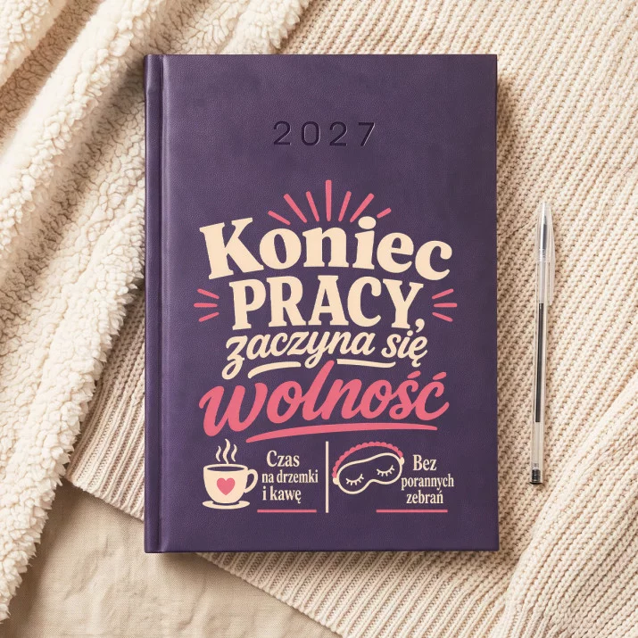 Kalendarz Książkowy A5 2027 Na Odejście Z Pracy Na Emeryturę Prezent Dla Emeryta Kobiety: Retro Emerytalny Humor