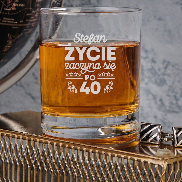 Życie zaczyna się - Szklanka do whisky Życie zaczyna się - Szklanka do whisky